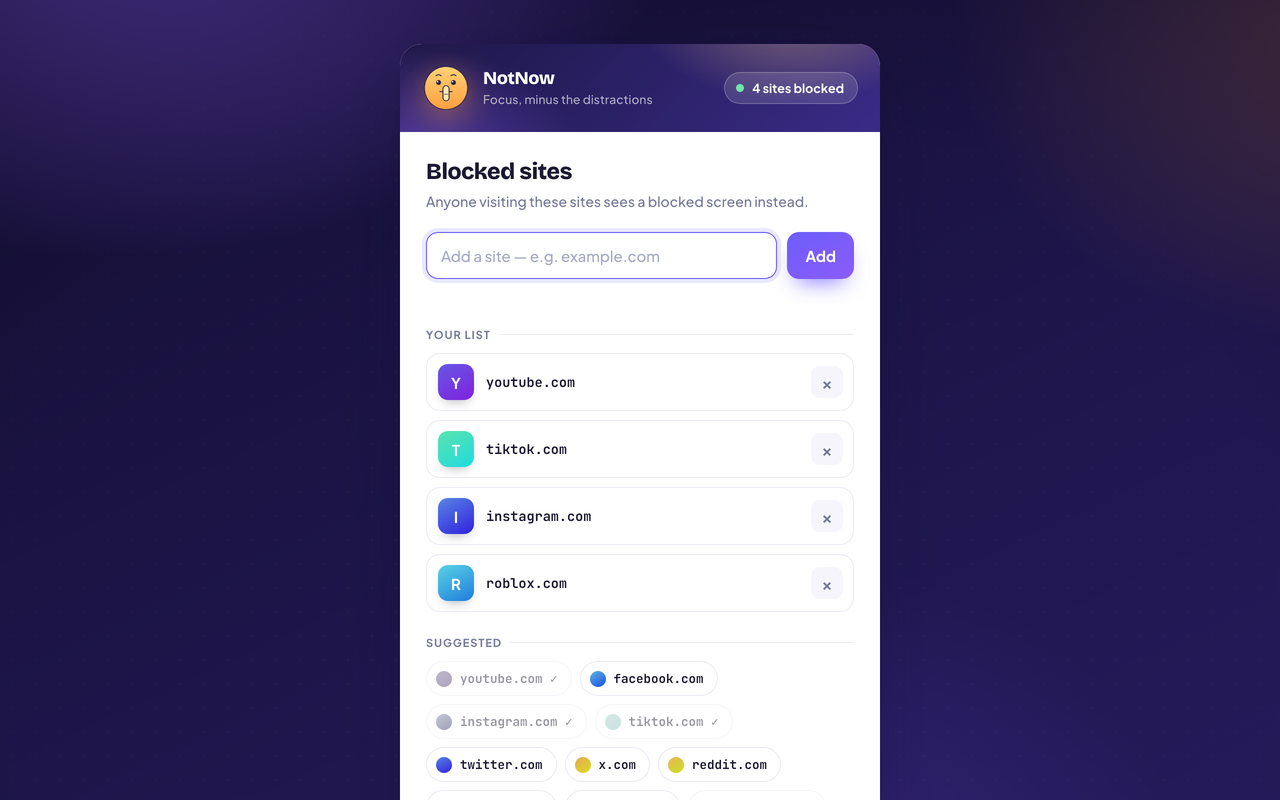 Your PIN-protected list